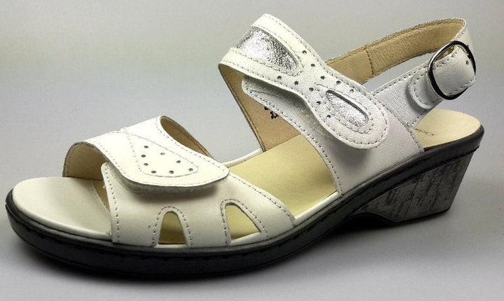 Waldläufer Sandalette Hetta weiß - Winzer Gesunde Schuhe
